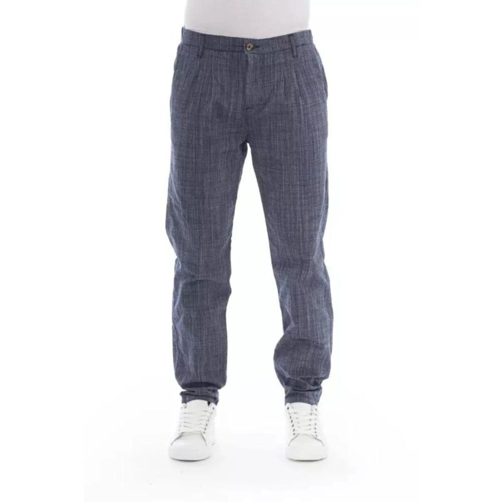 Baldinini Trend Blue Cotton Chino Men's Pants